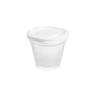 Matförvaring 0,5 dl 4-pack Transp/Vit