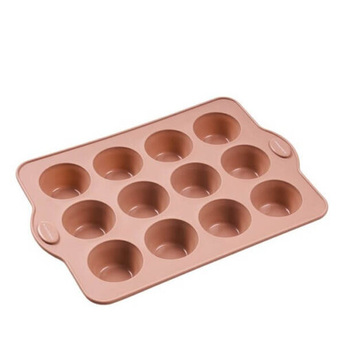 Blomsterberg Muffinsform 12 st, Rosa, Silikon