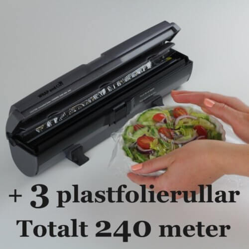 Plastfolieautomat WRAPMASTER 800 Silvergrå/Svart