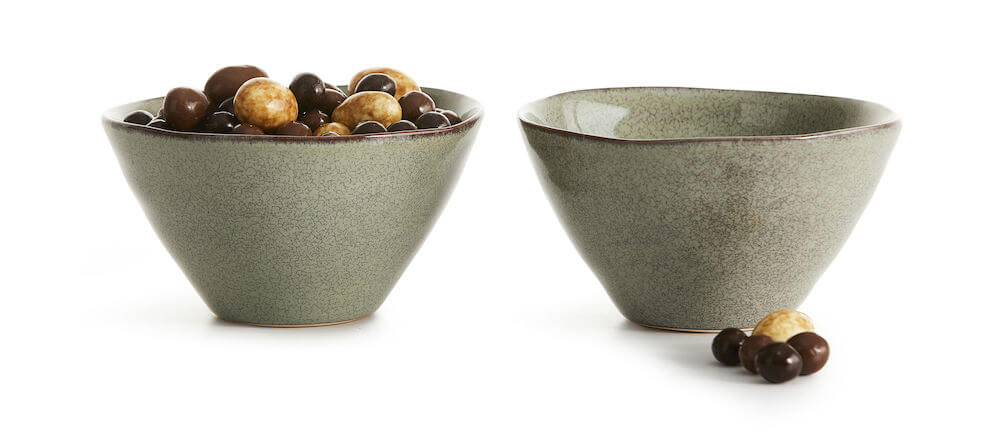 Nature serveringsskål liten 14 cm 2-pack, grön Sagaform