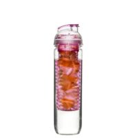 Fresh flaska med fruktkolv rosa Sagaform