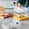 MasterClass Eco Snap Lunch Box with Removarble Divider, 800ml