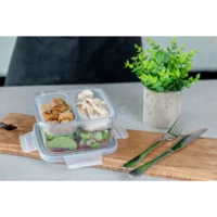 MasterClass Eco Snap Lunch Box with Removarble Divider, 800ml