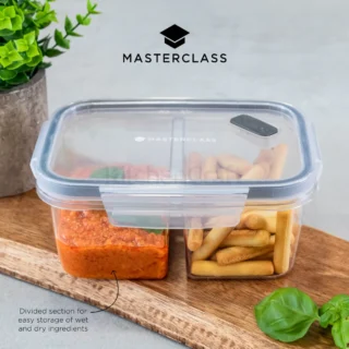 MasterClass Eco Snap Divider Lunch Box, 800ml