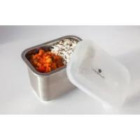 MasterClass All-in-One Stainless Steel Food Storage Dish, Dinner for One Size, 1 Litre, Sleeved