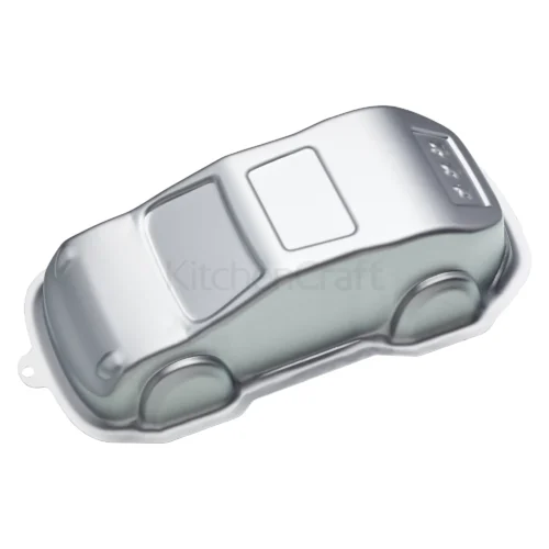 KitchenCraft Sweetly Does It Car Shaped Cake Pan, 29x14x7cm, Card Insert